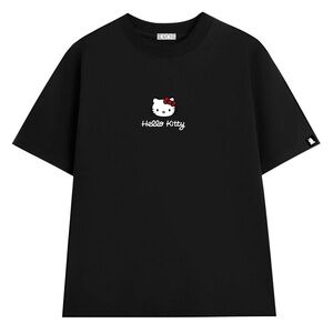New black Hello Kitty graphic cotton t-shirt size S Unisex